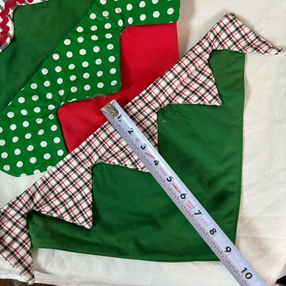 Handmade Christmas Dog Collar Bandanas Set of 3 – Size Large‎ 15